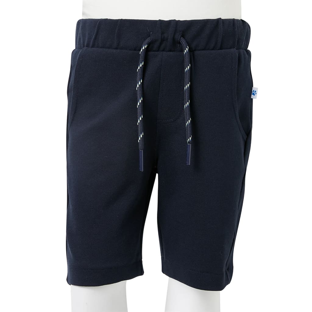Kindershorts met trekkoord 92 marineblauw 92