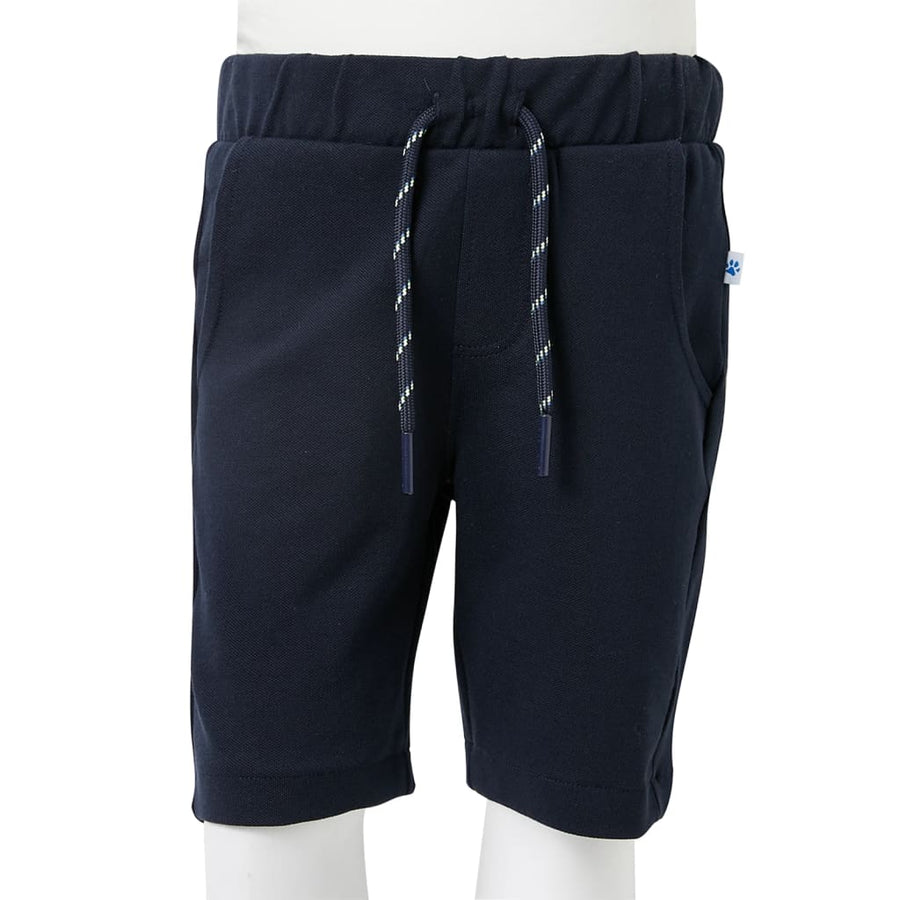 Kindershorts met trekkoord 92 marineblauw 92