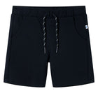 Kindershorts marineblauw katoen 116
