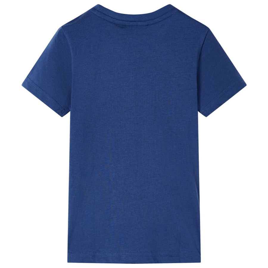Kindershirt 116 donkerblauw Blauw 116