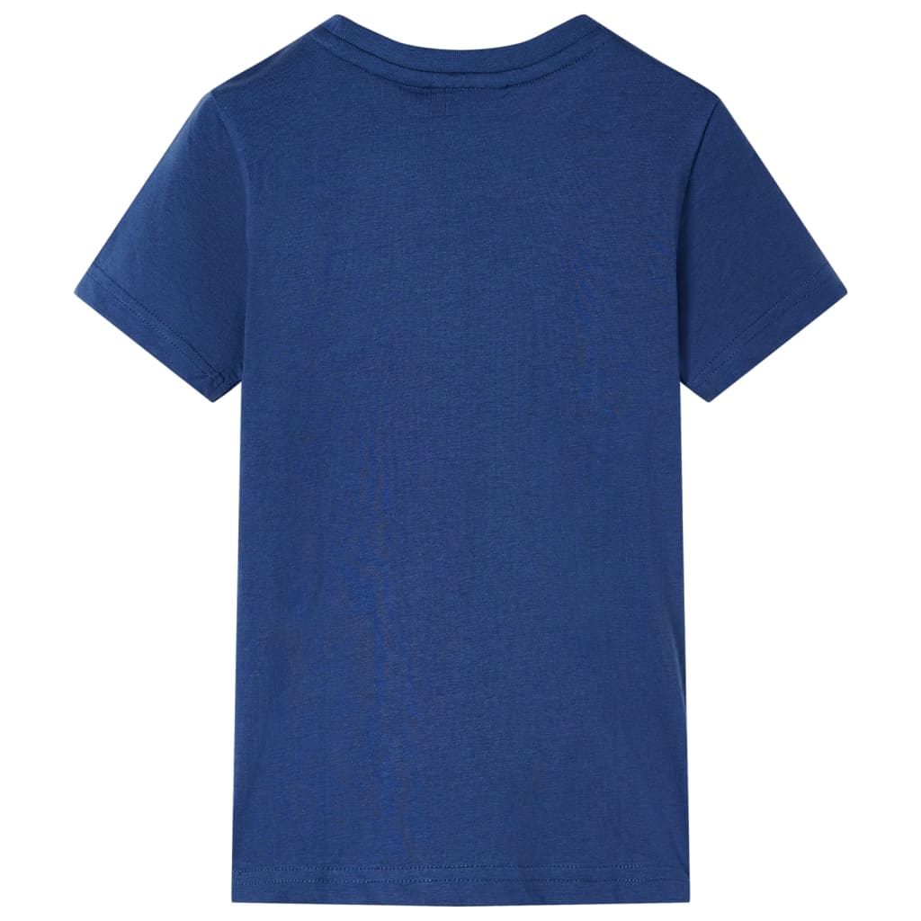 Kindershirt 128 donkerblauw Blauw 128