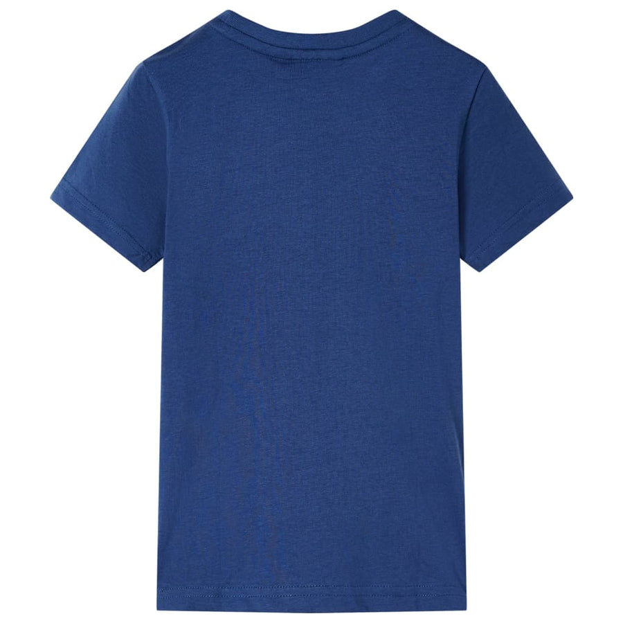 Kindershirt 128 donkerblauw Blauw 128