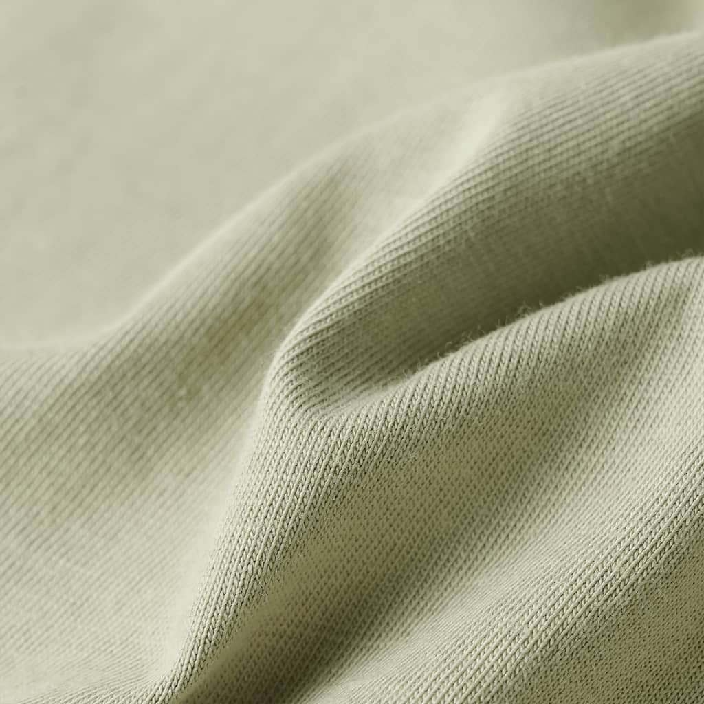Kindershirt met korte mouwen 104 lichtkakikleurig Kaki