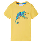 Kindershirt kameleon rits lichtoker 104
