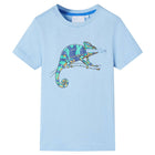 Children's short-sleeved t-shirt 104 light blue
