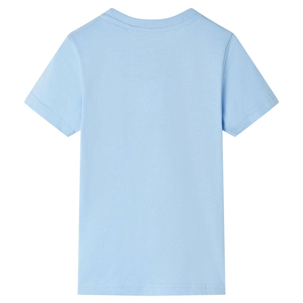 Kindershirt met korte mouwen 104 lichtblauw Blauw 104