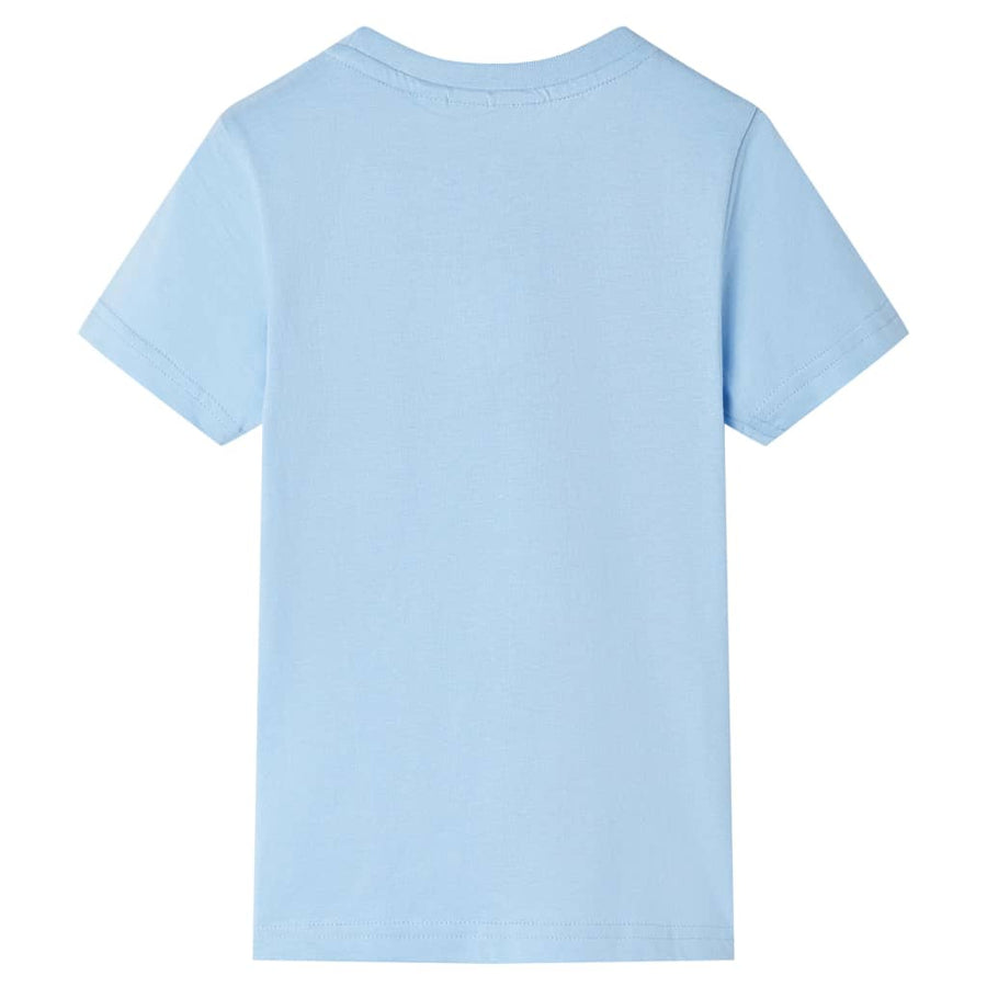 Kindershirt met korte mouwen 104 lichtblauw Blauw 104
