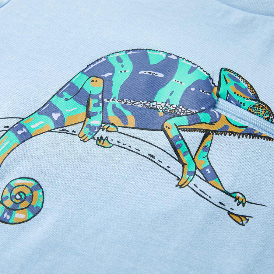 Kindershirt met korte mouwen 104 lichtblauw Blauw 104