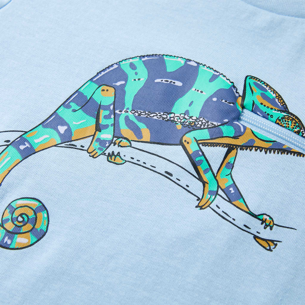 Kindershirt met korte mouwen 116 lichtblauw Blauw 116