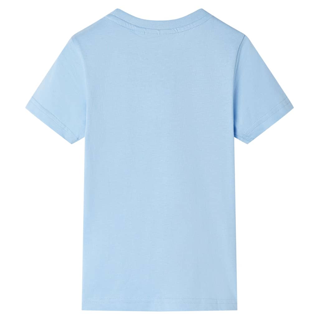 Kindershirt met korte mouwen 140 lichtblauw Blauw