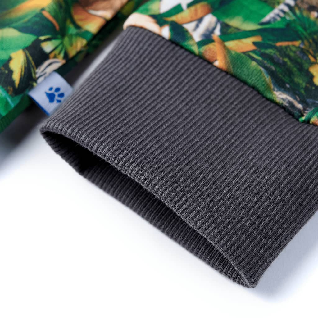 Kindertrui 128 oudpetrol 128