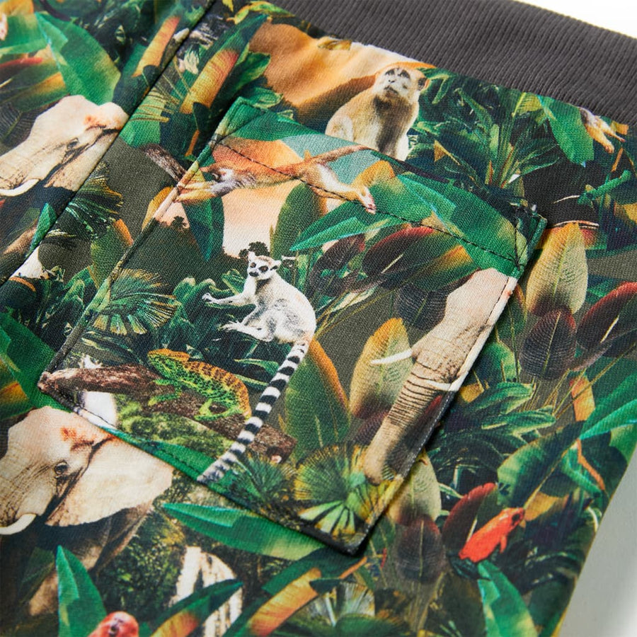 Kindershorts met trekkoord 140 oudpetrol 140