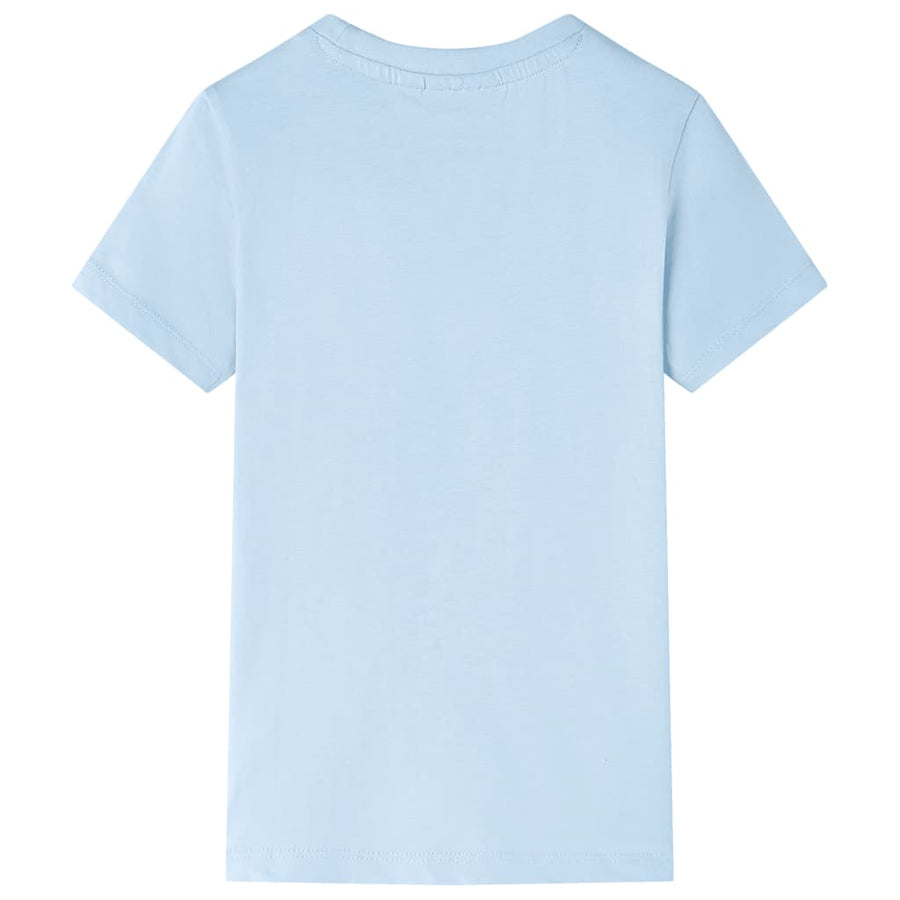 Kindershirt 116 lichtblauw Blauw 116
