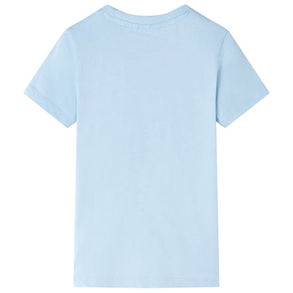 Kindershirt 128 lichtblauw Blauw 128
