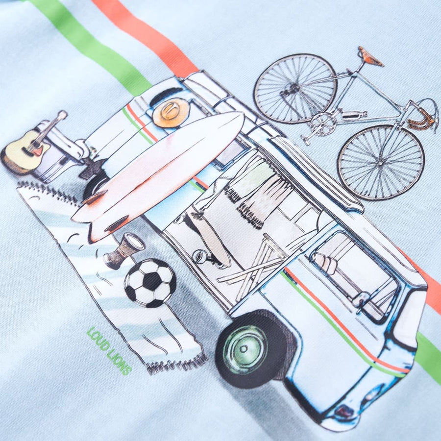 Kindershirt 128 lichtblauw Blauw 128