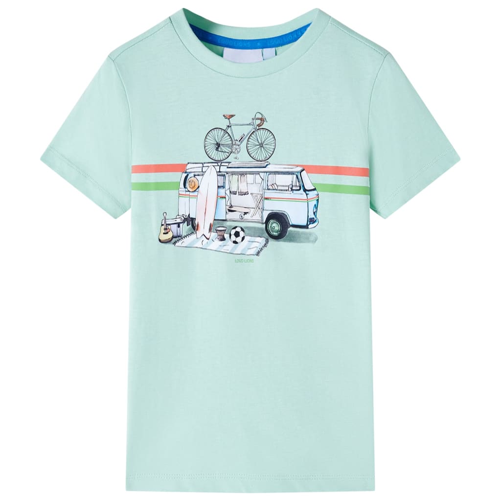 Kindershirt 104 lichtmintkleurig Mintgroen