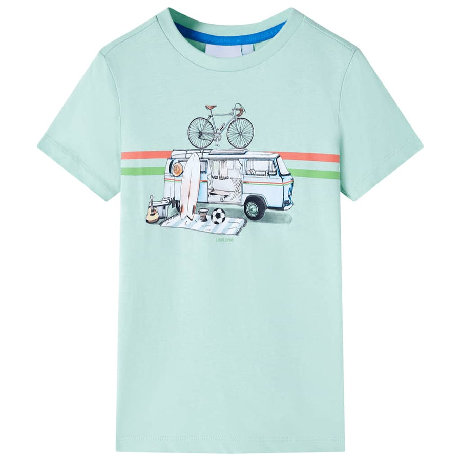 Kindershirt 116 lichtmint Mintgroen