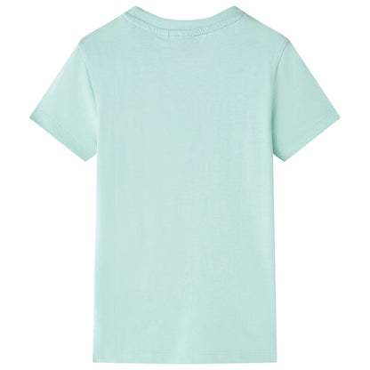 Kindershirt 128 lichtmint Mintgroen