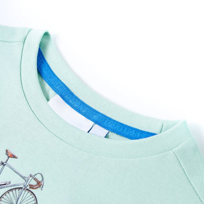 Kindershirt 128 lichtmint Mintgroen
