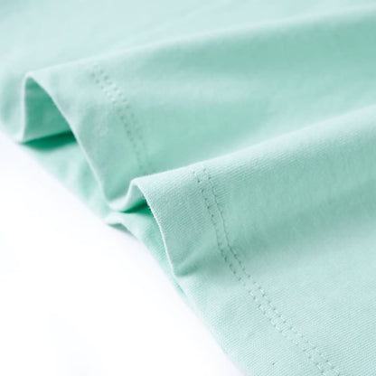 Kindershirt 128 lichtmint Mintgroen