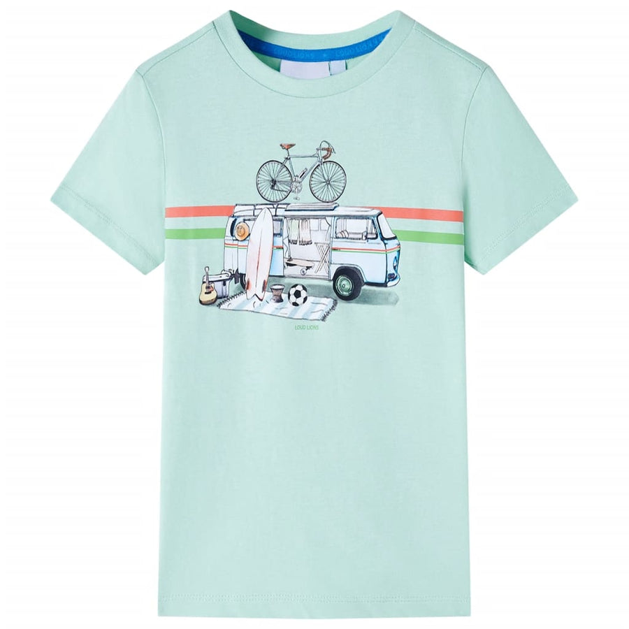 Kindershirt 140 lichtmint Mintgroen 140