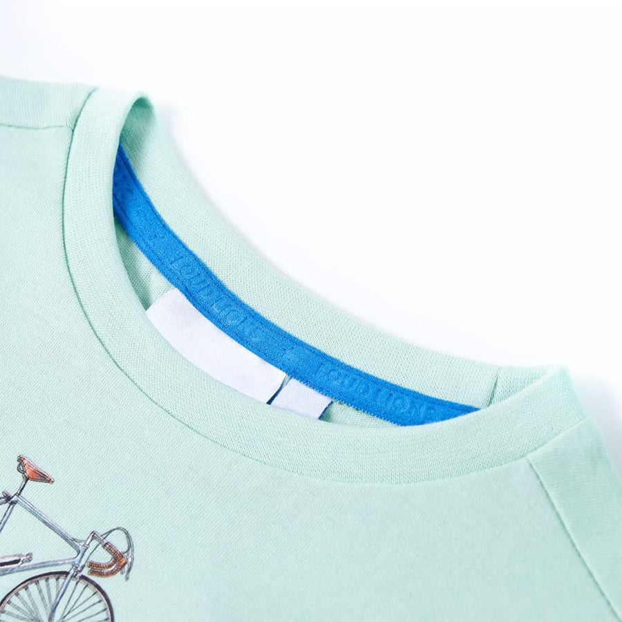 Kindershirt 140 lichtmint Mintgroen 140