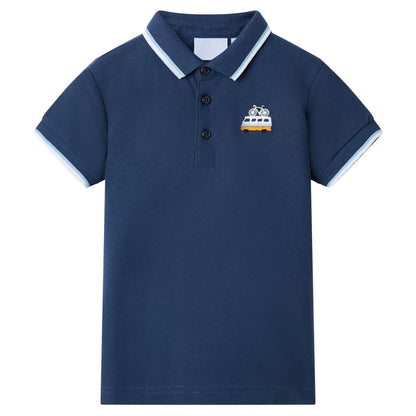 Kinderpoloshirt 92 donkerblauw 92