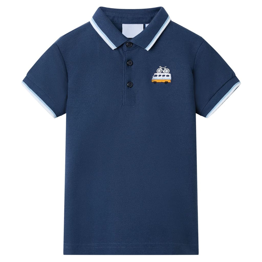 Kinderpoloshirt 92 donkerblauw 92