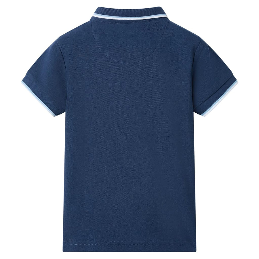 Kinderpoloshirt 92 donkerblauw 92