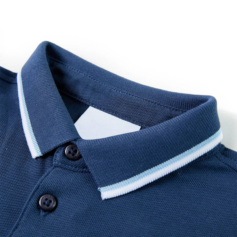 Kinderpoloshirt 92 donkerblauw 92