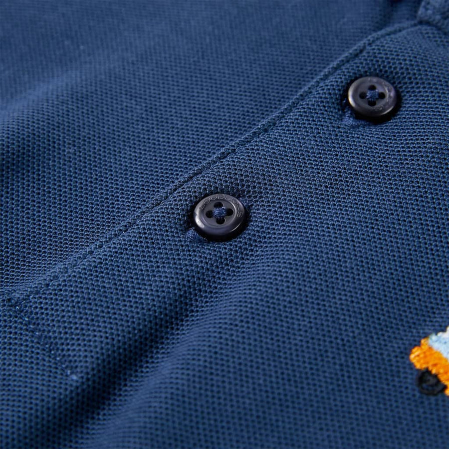 Kinderpoloshirt 92 donkerblauw 92