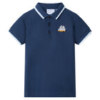 Kids' polo shirt 104 dark blue