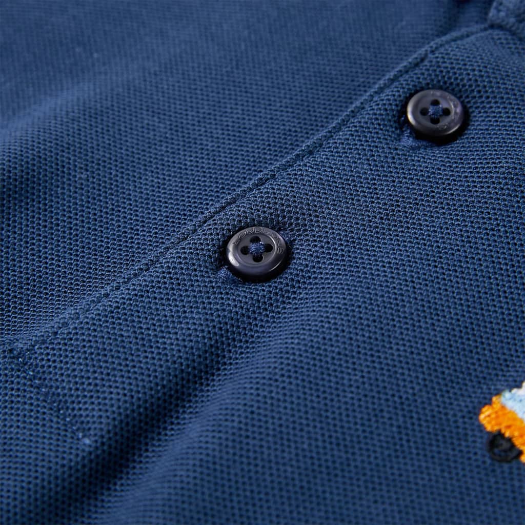 Kinderpoloshirt 104 donkerblauw
