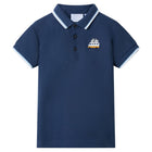 Kids' polo shirt 116 dark blue