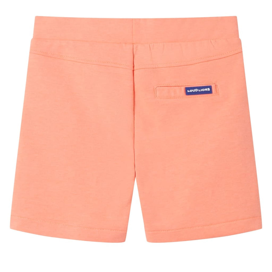 Kindershorts met trekkoord 128 neonoranje 128