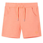 Kindershorts neonoranje maat 140
