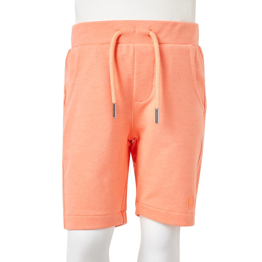 Kindershorts met trekkoord 140 neonoranje 140