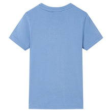 Kindershirt 140 middenblauw Blauw