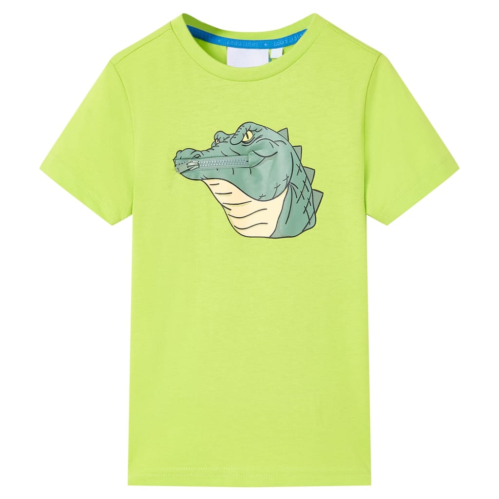 Kindershirt 128 limoengroen Limoen 128