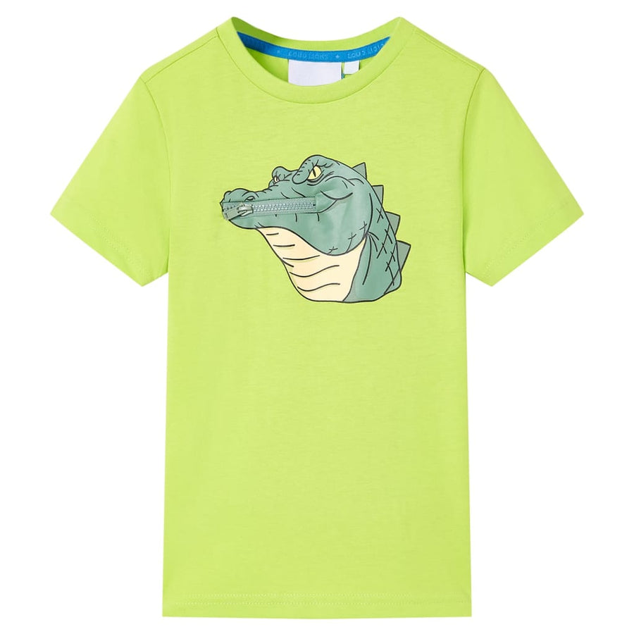 Kindershirt 128 limoengroen Limoen 128