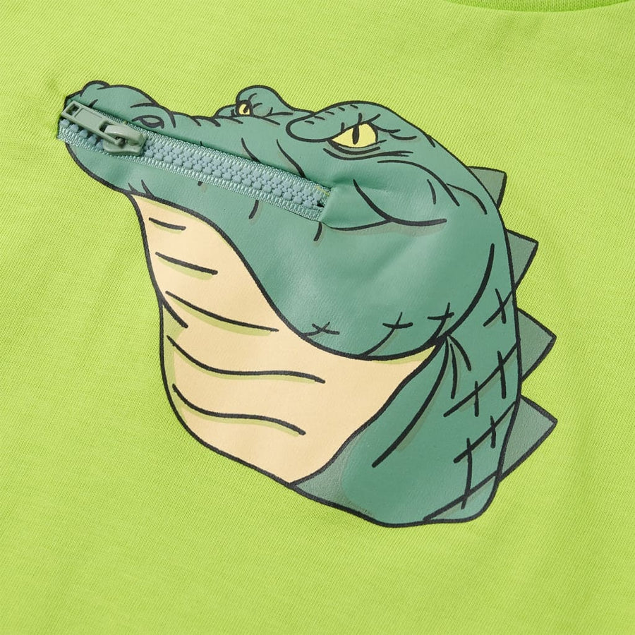 Kindershirt 128 limoengroen Limoen 128