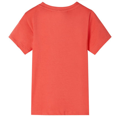 Kindershirt met korte mouwen 116 lichtrood Rood