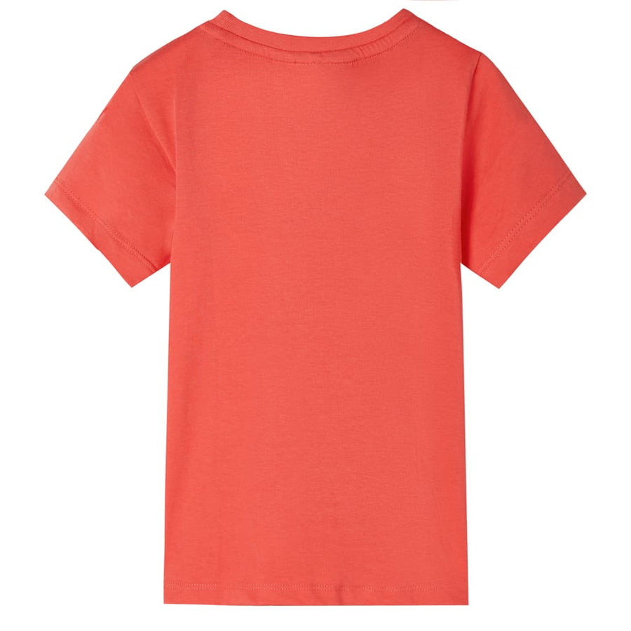 Kindershirt met korte mouwen 116 lichtrood Rood