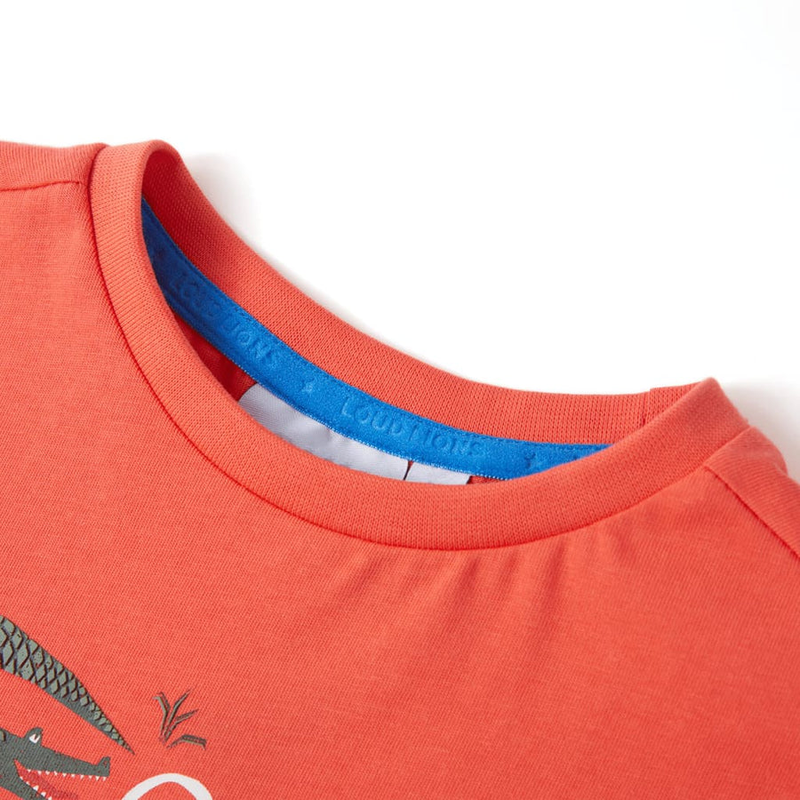 Kindershirt met korte mouwen 116 lichtrood Rood