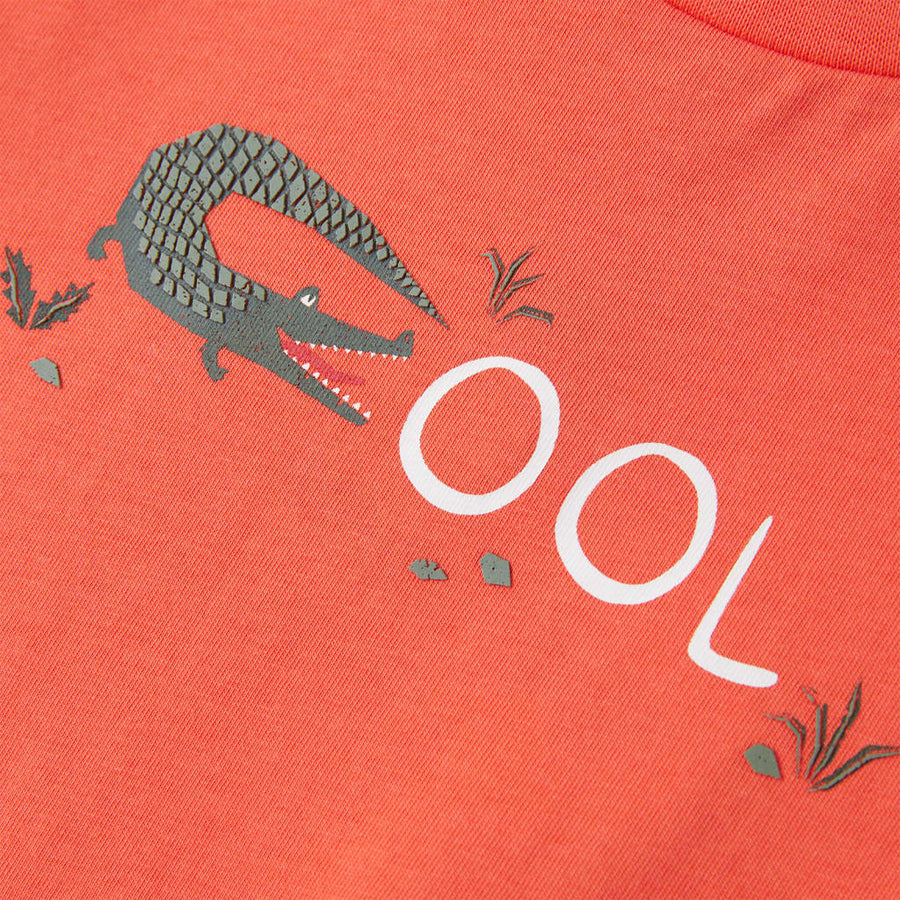 Kindershirt met korte mouwen 116 lichtrood Rood