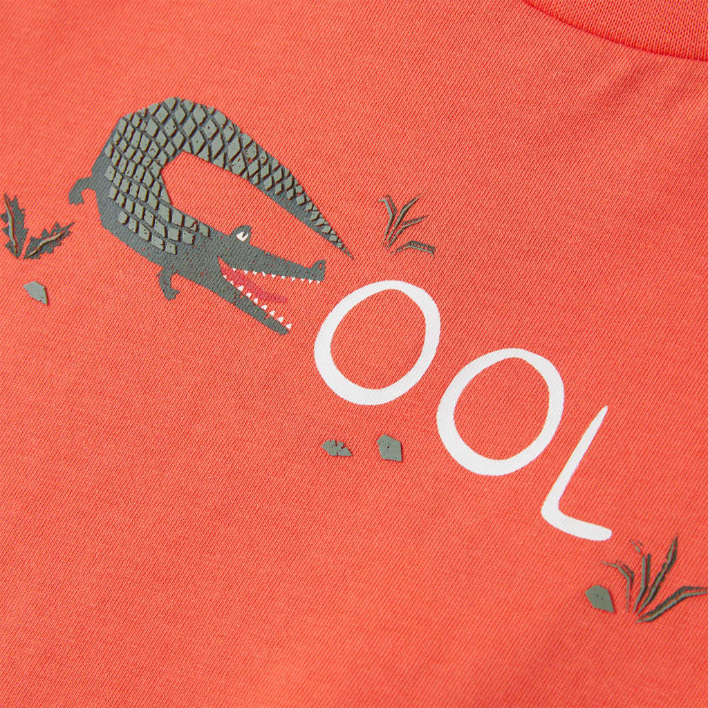 Kindershirt met korte mouwen 128 lichtrood Rood
