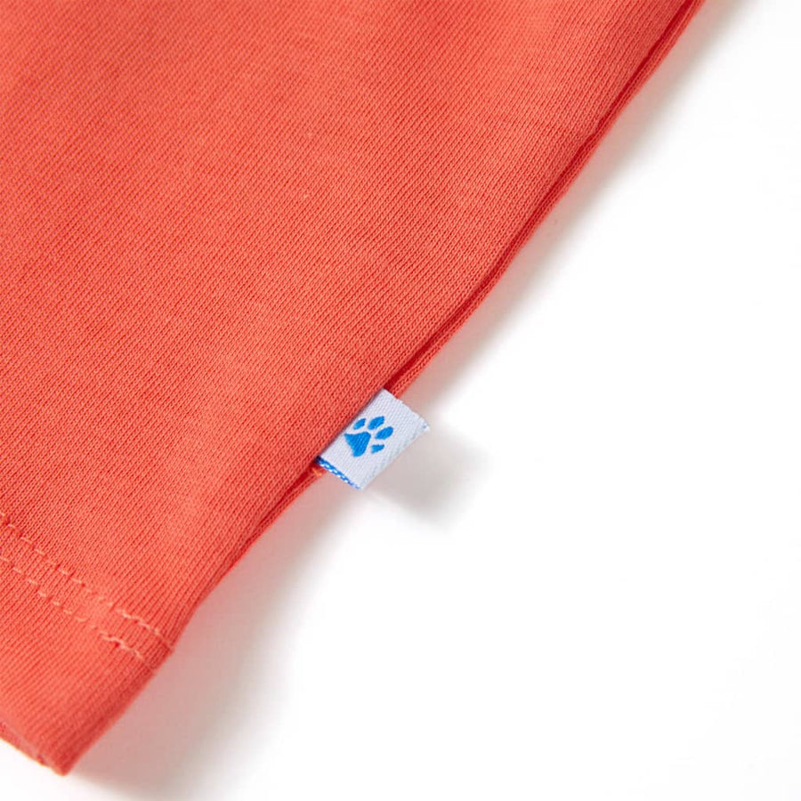 Kindershirt met korte mouwen 128 lichtrood Rood