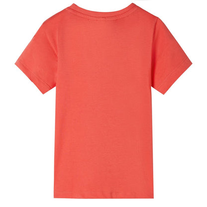 Kindershirt met korte mouwen 140 lichtrood Rood 140