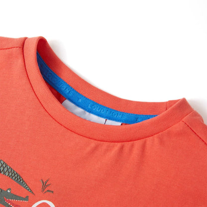 Kindershirt met korte mouwen 140 lichtrood Rood 140