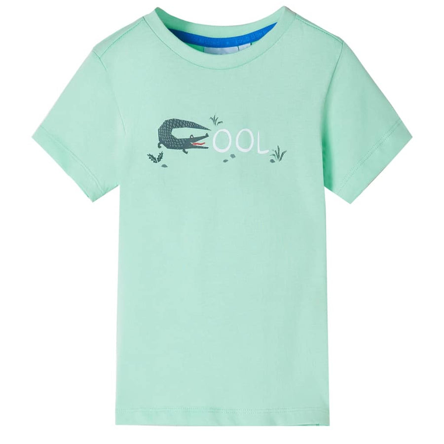 Kindershirt met korte mouwen 92 lichtgroen Groen 92